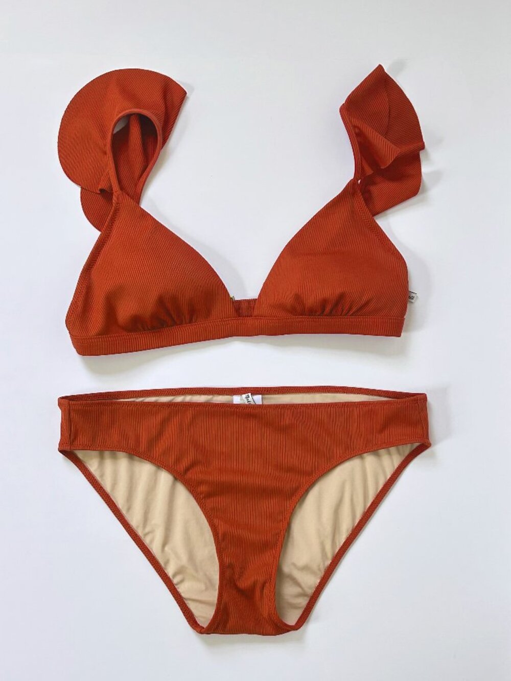 Madewell Ribbed Bikini Set Etruscan Clay